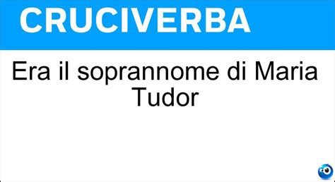 maria tudor cruciverba|maria i tudor morte.